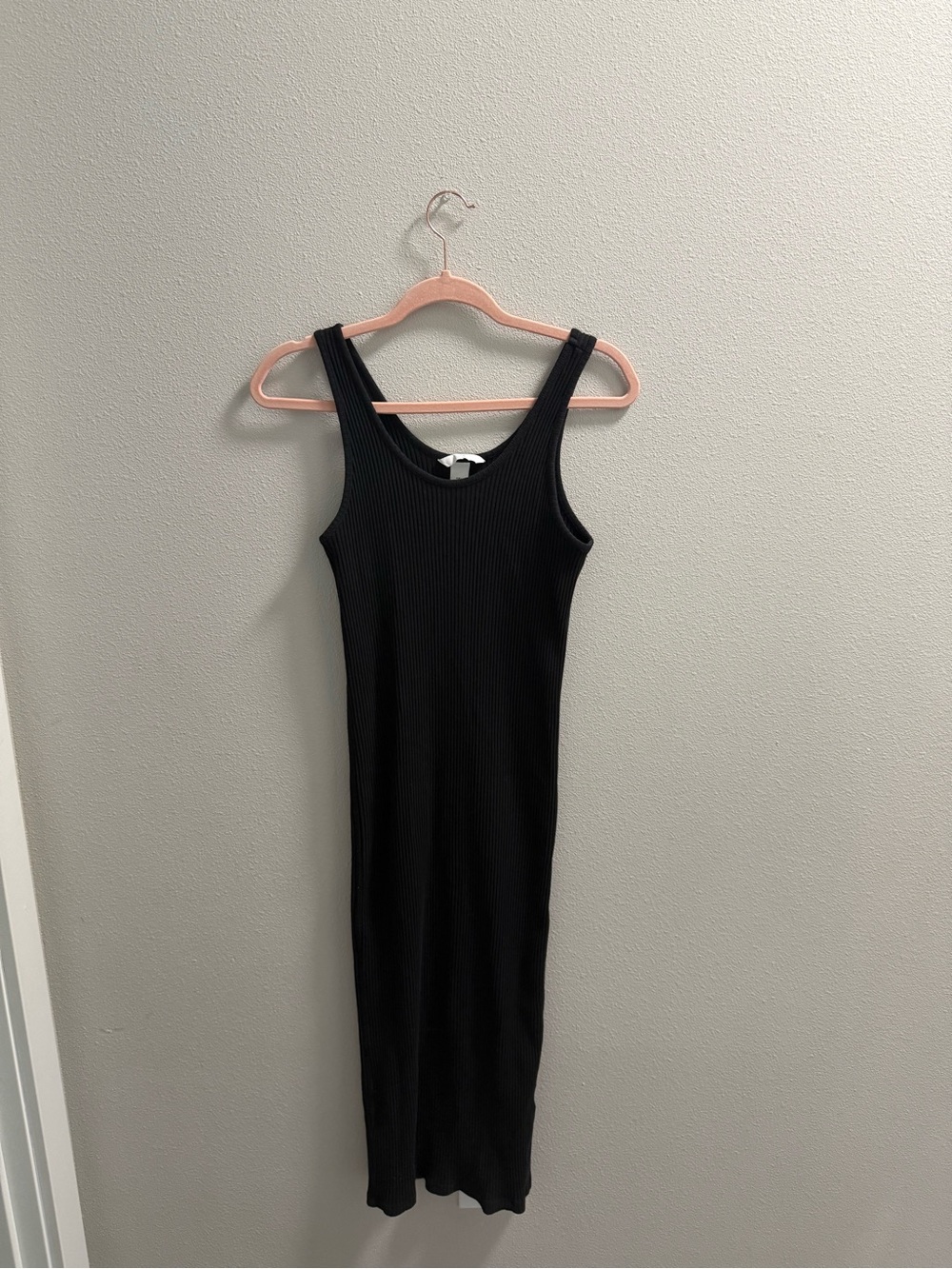 Classic Black Ribbed Tank Dress - H&M